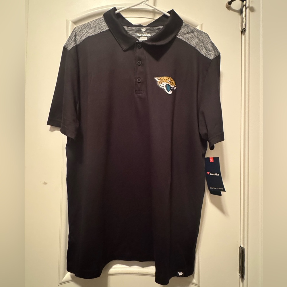 Jacksonville Jaguars Fanatics Polo Style Shirt NWT